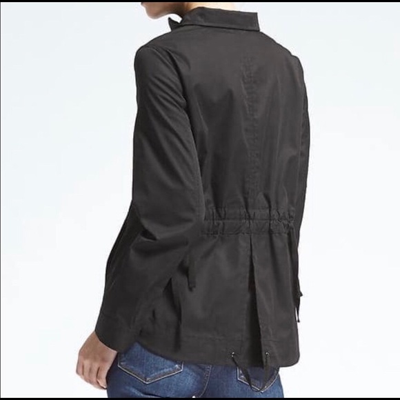 Banana Republic Ruffle Front Military Jacket - Picture 2 of 2